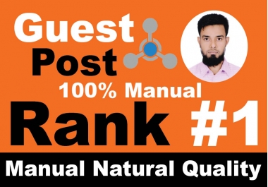 I will Publish 5 Guest Post Manually Unique article DA90+high quality backlinks