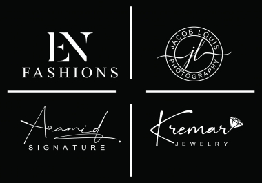 i will Do signature photography fashion Boutique logo design