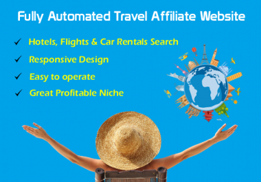 I will create fully automated travel website for income source