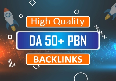 Rank with 100 High Quality PBN DA50+ DoFollow Backlink