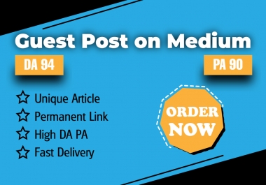 I Will Write and Publish One SEO Optimized Article on Medium DA-94 with Permanent Backlinks