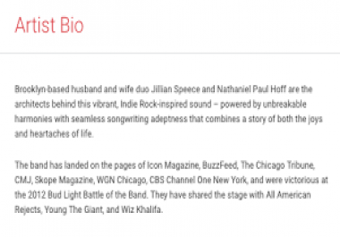 I will write bio describing your art career and practice in less than 100 words.