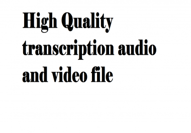 Do fast ang high quality transcription from audio and video