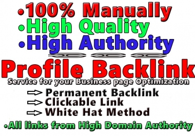Create 200 High Quality Profile-Backlinks With High DA 50-100