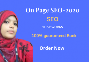 I will create On page SEO for ranking search engines