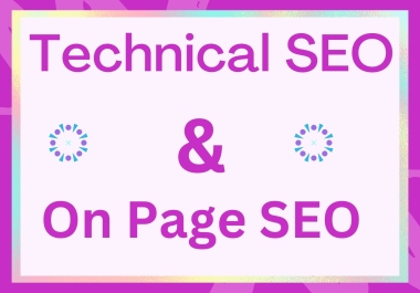 on-page SEO and Technical SEO for your E-commerce website / WordPress/other website.