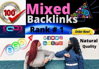 30+ Mixed Backlinks High Quality Do-follow Link building rank your website
