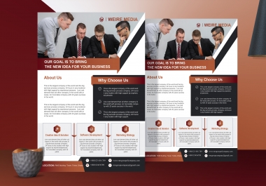 I will unique and professional design any kind of flyer