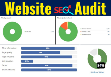 I will provide website fulll SEO audit report.