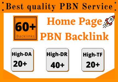 Build DA20 to 90+ High Quality 60 PBN Do follow Backlinks-Permanent Backlink service