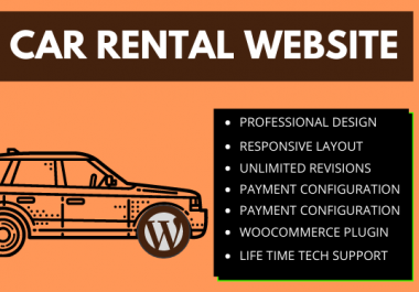 i will create car rental website
