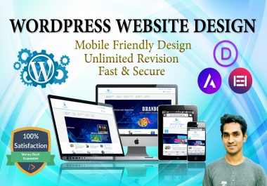 I will build a professional website on wordpress