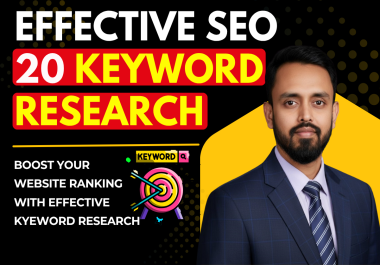 20 Unique Golden SEO Keyword Research - High Ranking Low Competition Keywords