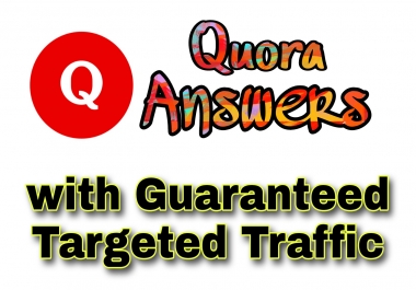 50 Quora Answers with Targeted Traffic