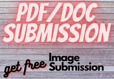 will do pdf and article submission to top 8 pdf sharing sites