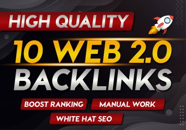 Manual Web 2.0 Backlinks For SEO