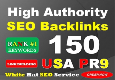 do 150 usa pr9 with high authority 10 EDU Gov seo backlinks,  link building
