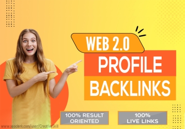 Get 40+ Web 2.0 Profile Backlinks From High PR