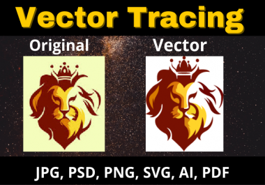 I will vector tracing,  logo to vector within 3 hours