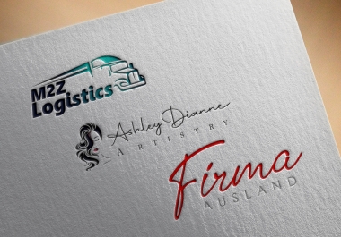 I will create modern flat minimalist business logo design