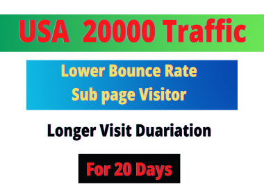 i will bring real USA Targeted Web Traffic