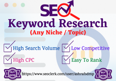 100 Excellent SEO Keyword Research to rank your site fast