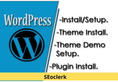install WordPress theme installation and demo upload on website