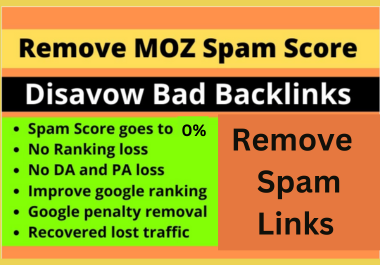 2500+ disavow bad backlinks and remove spam score from your website