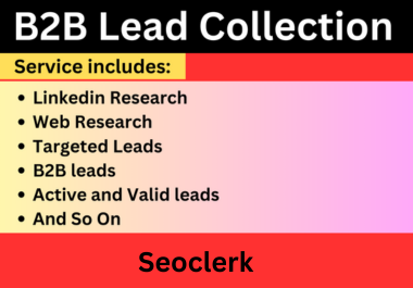 50+ provide b2b lead generation for any industry or Business