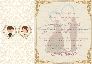 I will design amazing wedding invitations