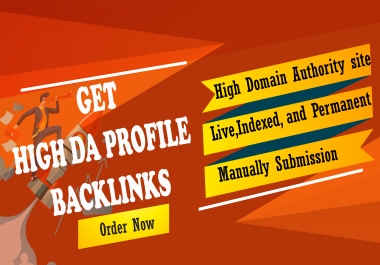 I will create powerful high DA/PA 350+ Profile backlinks for SEO ranking