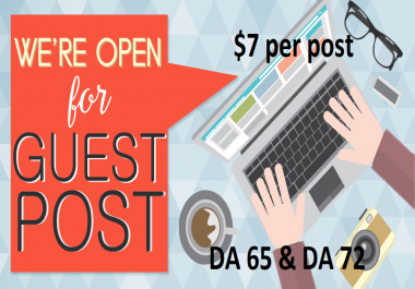 To get high quality backlinks from DA 65 & DR 72 site