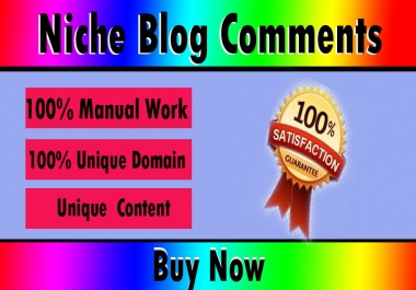 I will do 100 niche relevant blog comments backlink