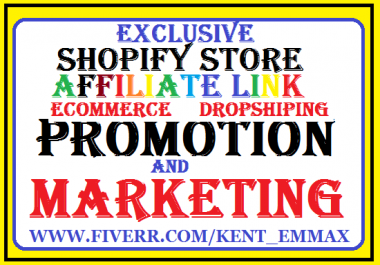 I will do affiliate promotion ecommerce marketing shopify marketing digistore USA Audience