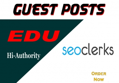I will write and publish 3 dofollow edu guest posts