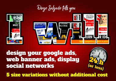 Design google ads,  web banner ads,  social networks