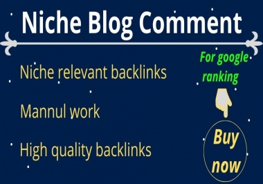 I will provide 100 niche relevant blog comment backlinks