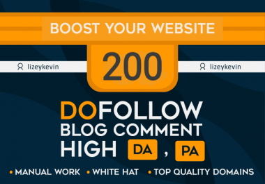 I will create 200 high quality blog comment using backlinks