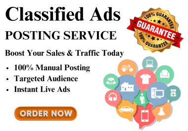 I will Post 50 Classified Ads on High Domain Authority Sites.