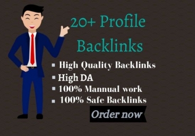I Will Make 20 WHITE HAT SEO Profile Backlinks