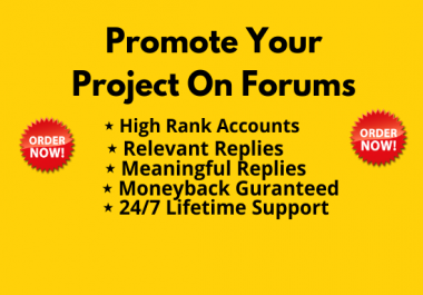 I will promote your project on crypto forums
