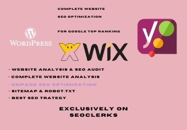 I will do on page SEO optimization with yoast plugin for wordpress