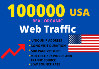 100000 USA web traffic,  real organic visitors