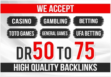 10 High quality Backlinks of DR 50 to 80 for good SEO ranking