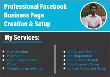 I will design,  develop,  manage,  setup and optimization of Facebook business page for your brand