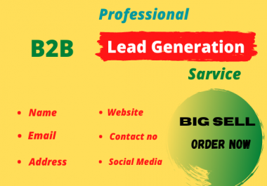 I will do b2b Linkedin lead generation and email list building