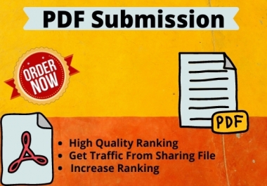 Live 20 PDF Submission or Docs Submission High Authority Low spam permanent backlink