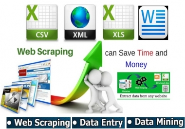 I will do fastest data entry,  scraping in one day,  internet research.