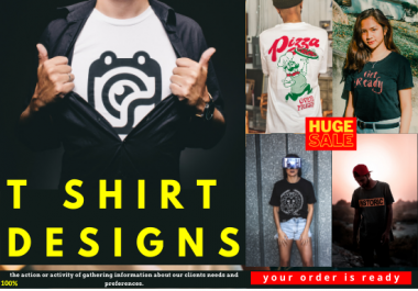 I will create unique t shirt design for you