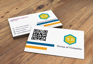 I will design minimal and modern business card for you